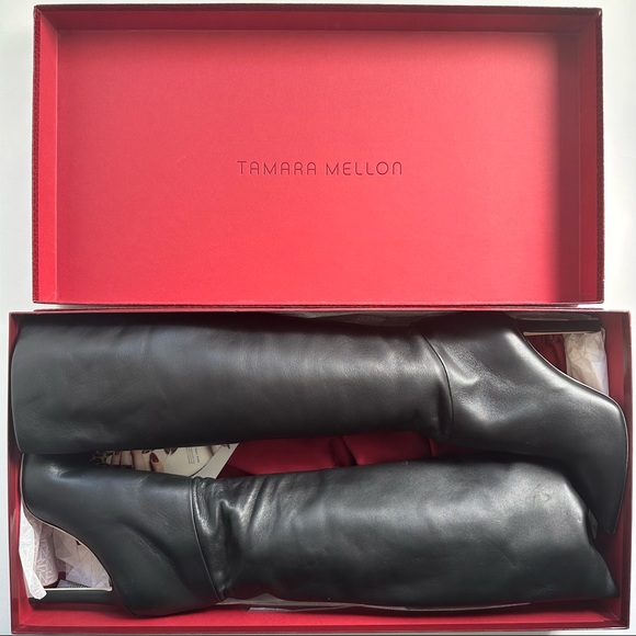TAMARA MELLON ICON 105 BLACK BOOTS SIZE 38, US 7.5 - Picture 13 of 15